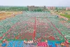 9वें अंतर्राष्ट्रीय योग दिवस पर पूज्य स्वामी रामदेव जी महाराज  ने 20 हजार योग साधकों के साथ दिया 'योग सबके लिए’ का संदेश