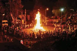 Enthusiastic  Festival Holi  is a symbol of mutual love and harmony